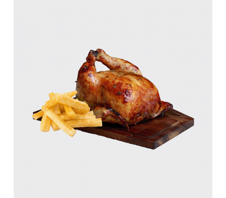 COMBO POLLO ASADO CON MANDIOCA FRITA