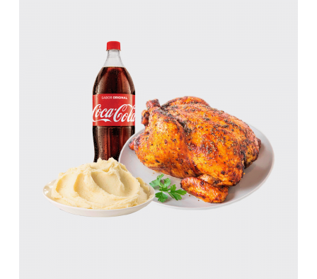 COMBO POLLO ASADO CON PURE FAMILIAR